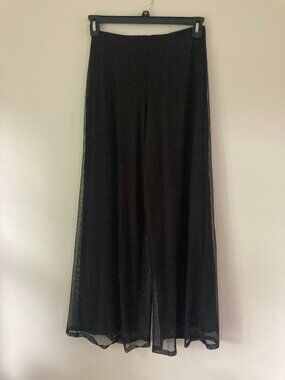 Mesh Wide-Leg Pants